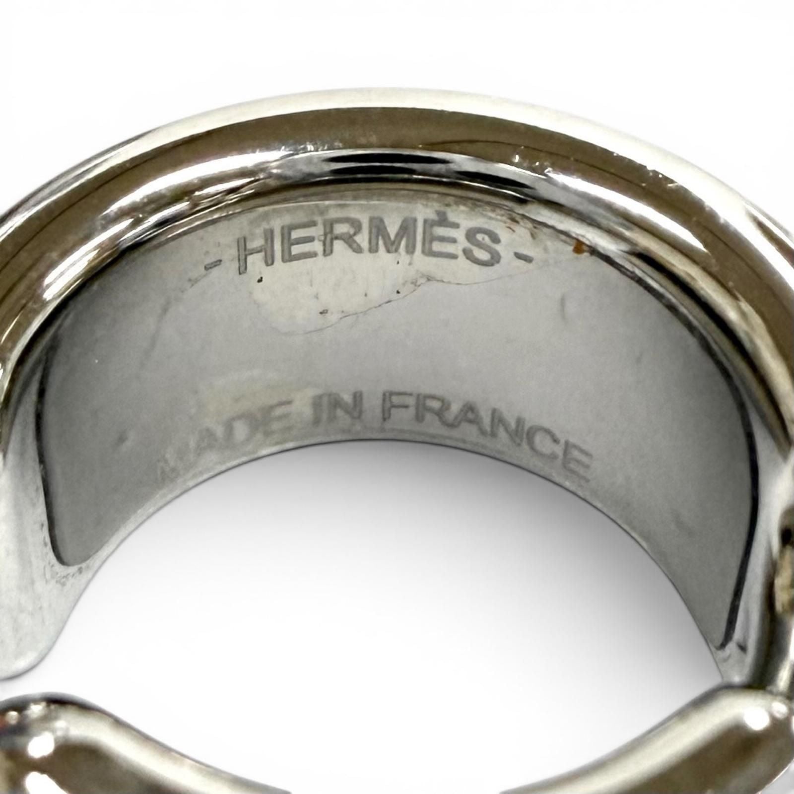Hermes Olympe PM Gold Veau Epsom Silver Earring — view 7