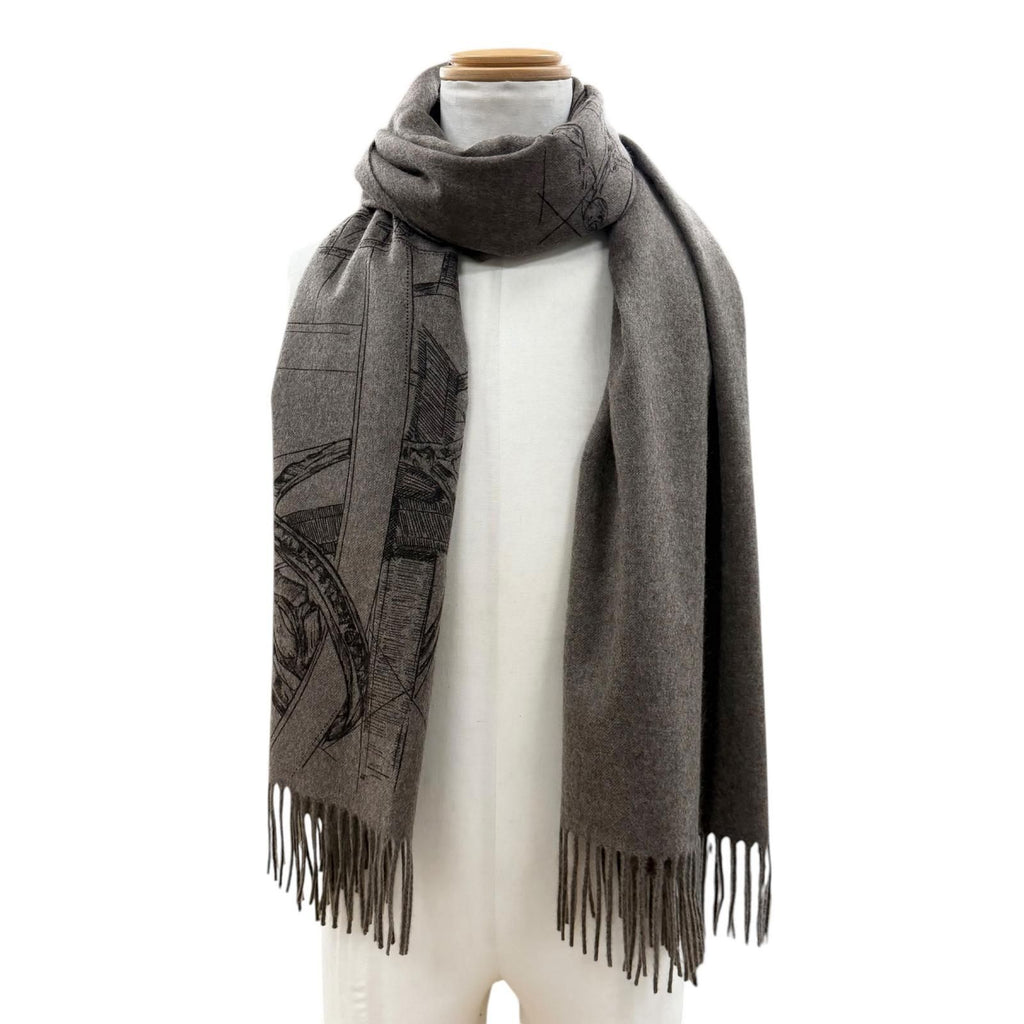 Hermes 100% 272800 Scarves Gray — view 3