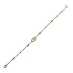 Dior Clair de Lune Bracelet CD Logo Rhinestone Faux Pearl Gold — view 5
