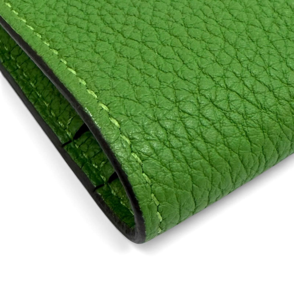 Hermes Dogon GM Duo Bamboo Togo Silver Series Wallet Box Included — view 8