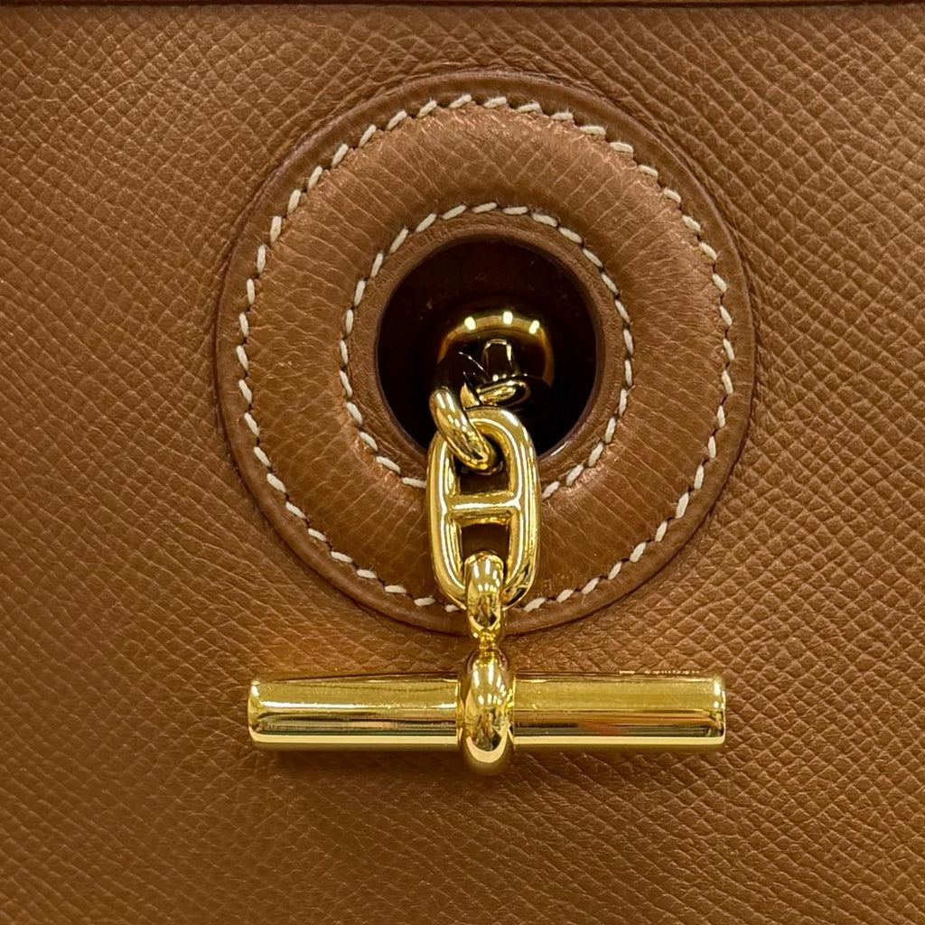 Hermes Vespa PM Gold Courchevel Shoulder — view 9
