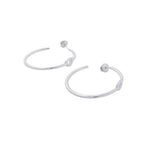 Hermes Earrings Chaine D'ancre Hoop GM Silver — view 2