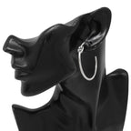 Hermes Earrings Chaine D'ancre Hoop GM Silver — view 4