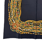 Chanel Large Format Scarf Silk Black — view 4