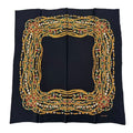 Chanel Large Format Scarf Silk Black