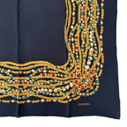 Chanel Large Format Scarf Silk Black — view 5
