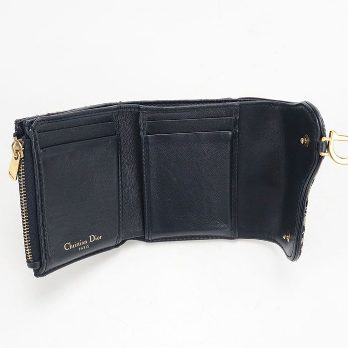 Dior Lotus Wallet Saddle Tri Foldwallet Oblique — view 3