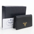 Prada Card Case Vitello Move Business Holder Leather