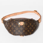 Louis Vuitton Bum Bag Brown Monogram Canvas Leather Gold