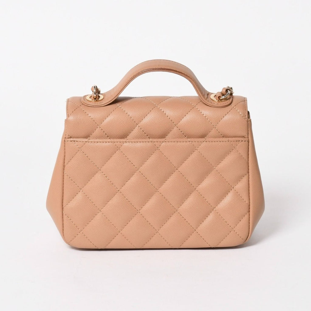 Chanel Business Affinity Chain Shoulder Bag CC Logo Caviar Leather Gold — view 2
