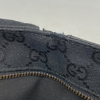 Gucci Waist Bag GG Canvas Black Silver — view 6