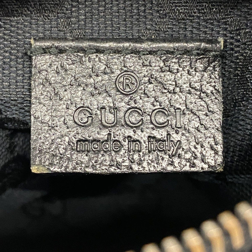 Gucci Waist Bag GG Canvas Black Silver — view 5