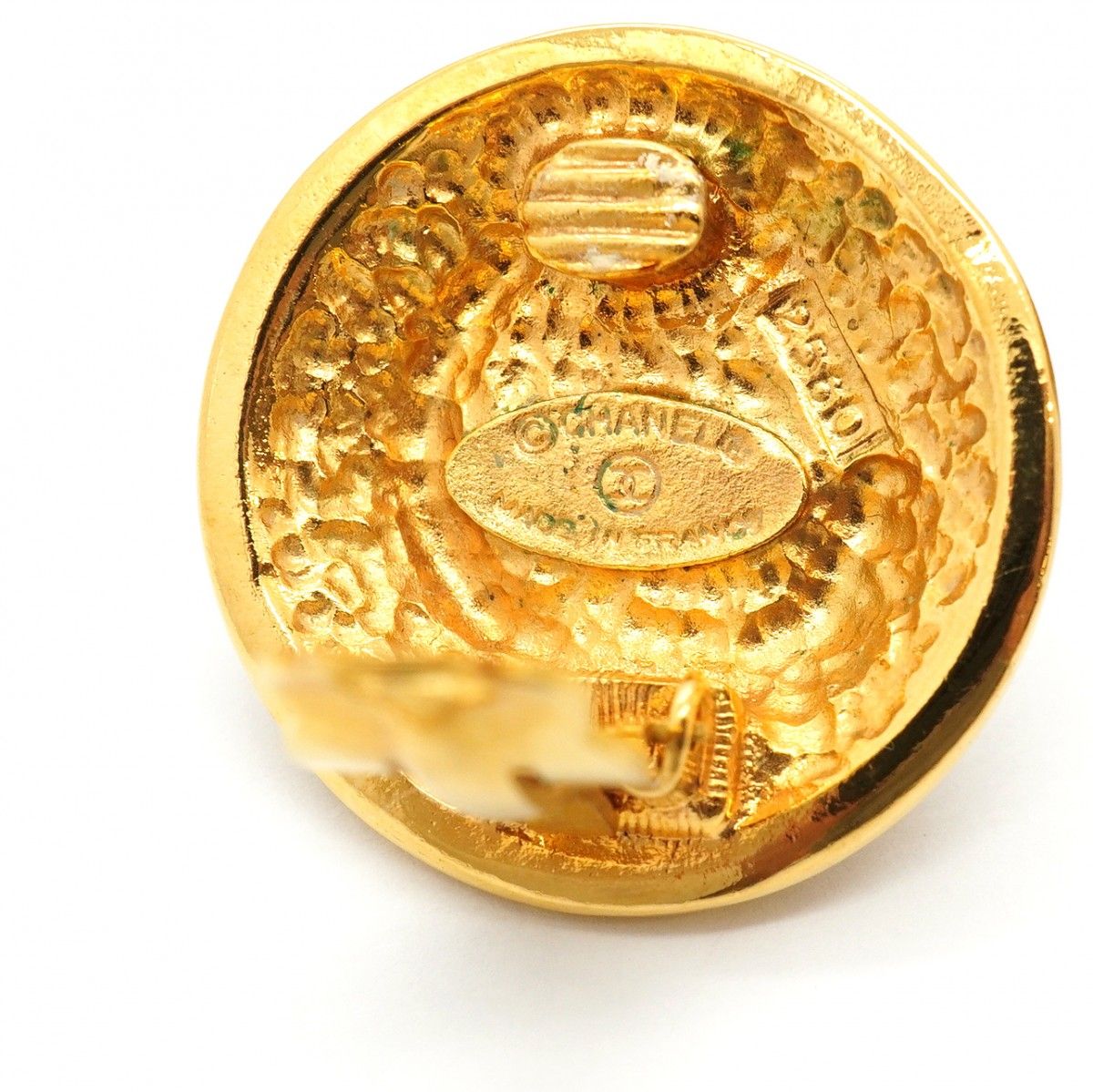 Chanel Earrings Vintage Gold — view 4