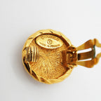 Chanel Earrings Vintage CC Logo Gold Plated — view 4