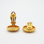 Chanel Earrings Vintage CC Logo Gold Plated — view 3