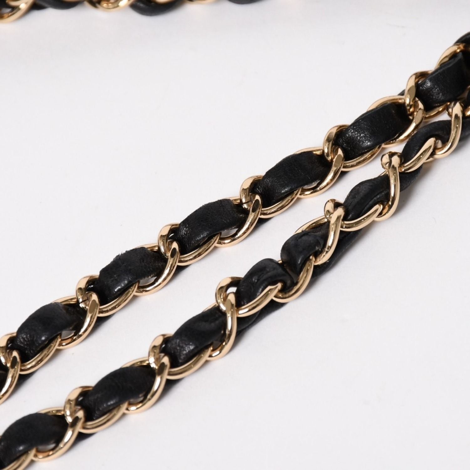 Chanel Quilted 23 Double Flap Chain Shoulder Bag CC Logo Lambskin Black — view 6