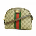 Gucci Shoulder Bag Ophidia Brown Gold