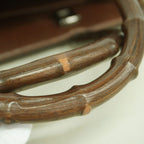 Gucci Handbag Bamboo 002 Leather Brown Silver — view 7