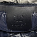 Chanel Tote Nylon Gray Silver — view 5