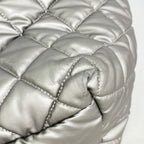 Chanel Tote Nylon Gray Silver — view 6