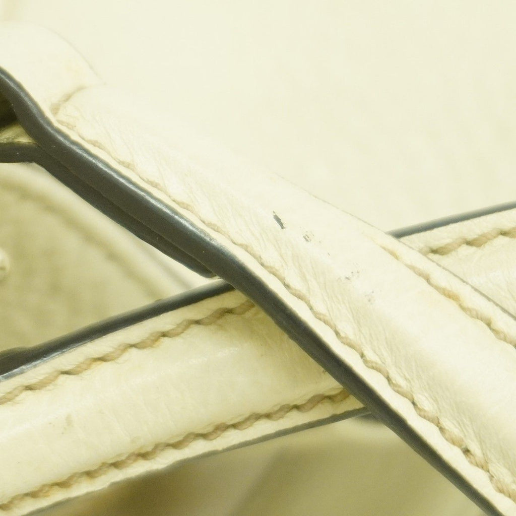 Gucci Handbag Leather Ivory Chien Panning Gold — view 7