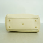Gucci Handbag Leather Ivory Chien Panning Gold — view 3