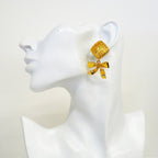 Chanel Earrings Vintage Gold Plated — view 5
