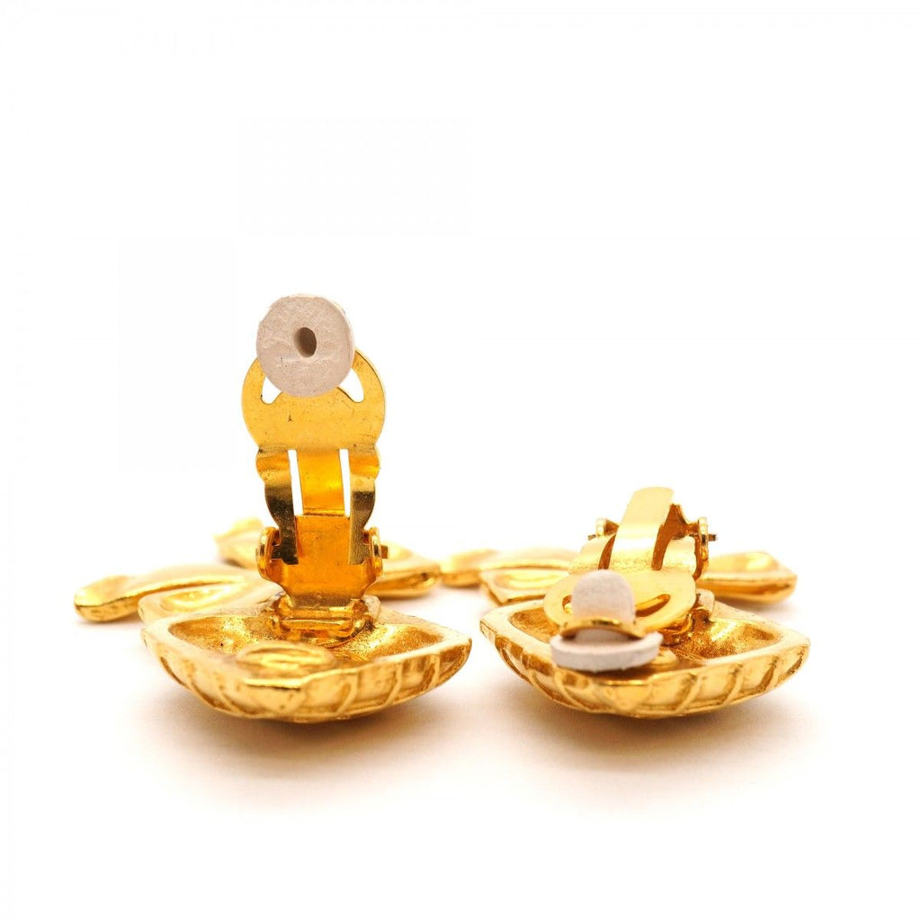 Chanel Earrings Vintage Gold Plated — view 3