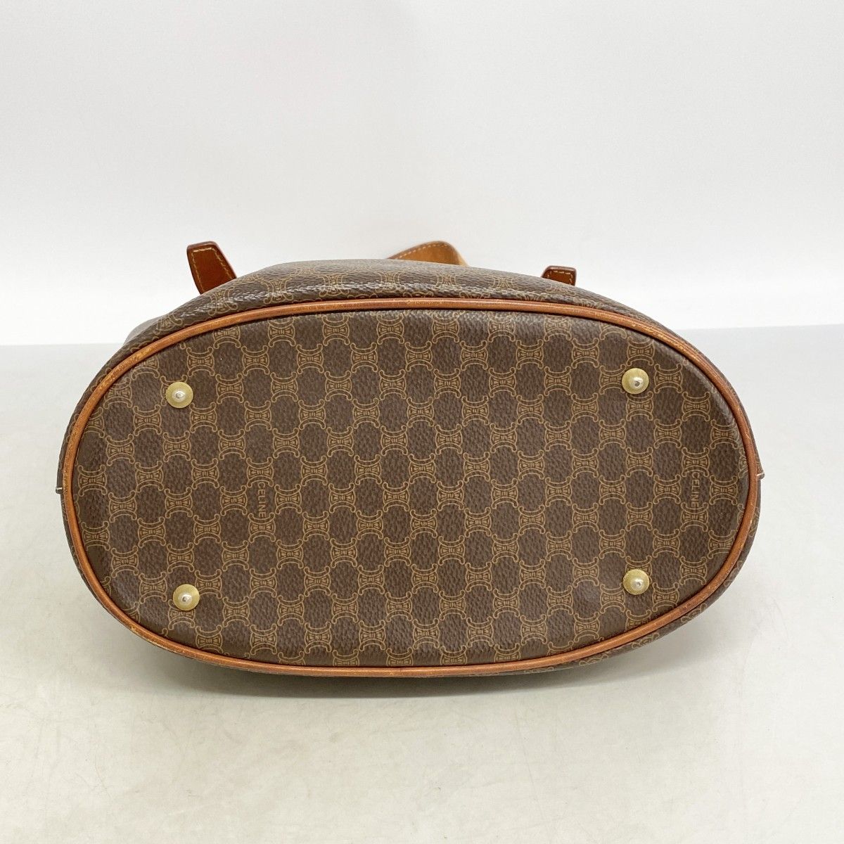 Celine Tote Macadam Brown Gold — view 3