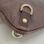 Gucci Shoulder Bag Guccissima Leather Brown Chien Panning Gold — view 6