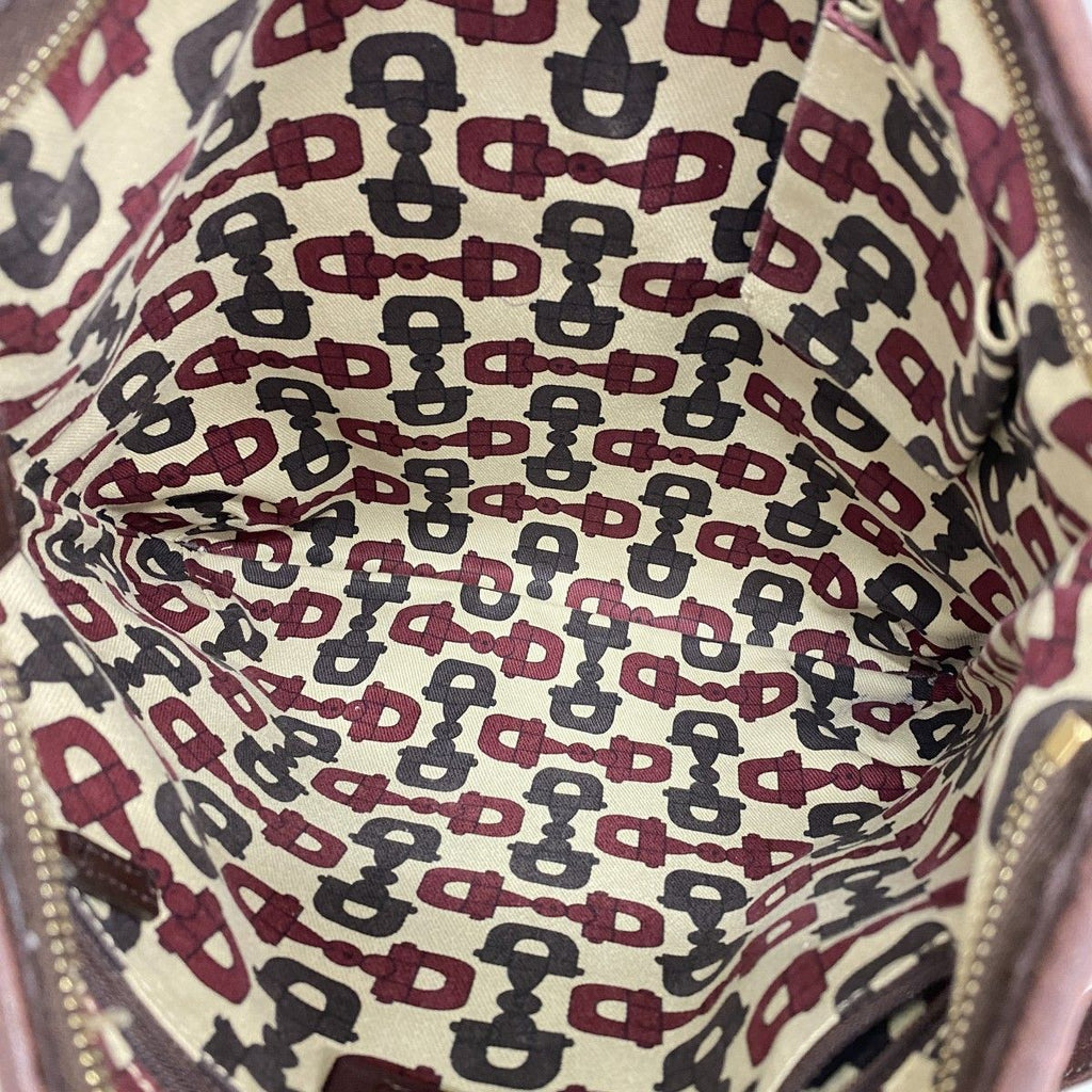Gucci Shoulder Bag Guccissima Leather Brown Chien Panning Gold — view 4