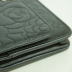 Chanel Shoulder Bag Camellia Lambskin Black Silver — view 8