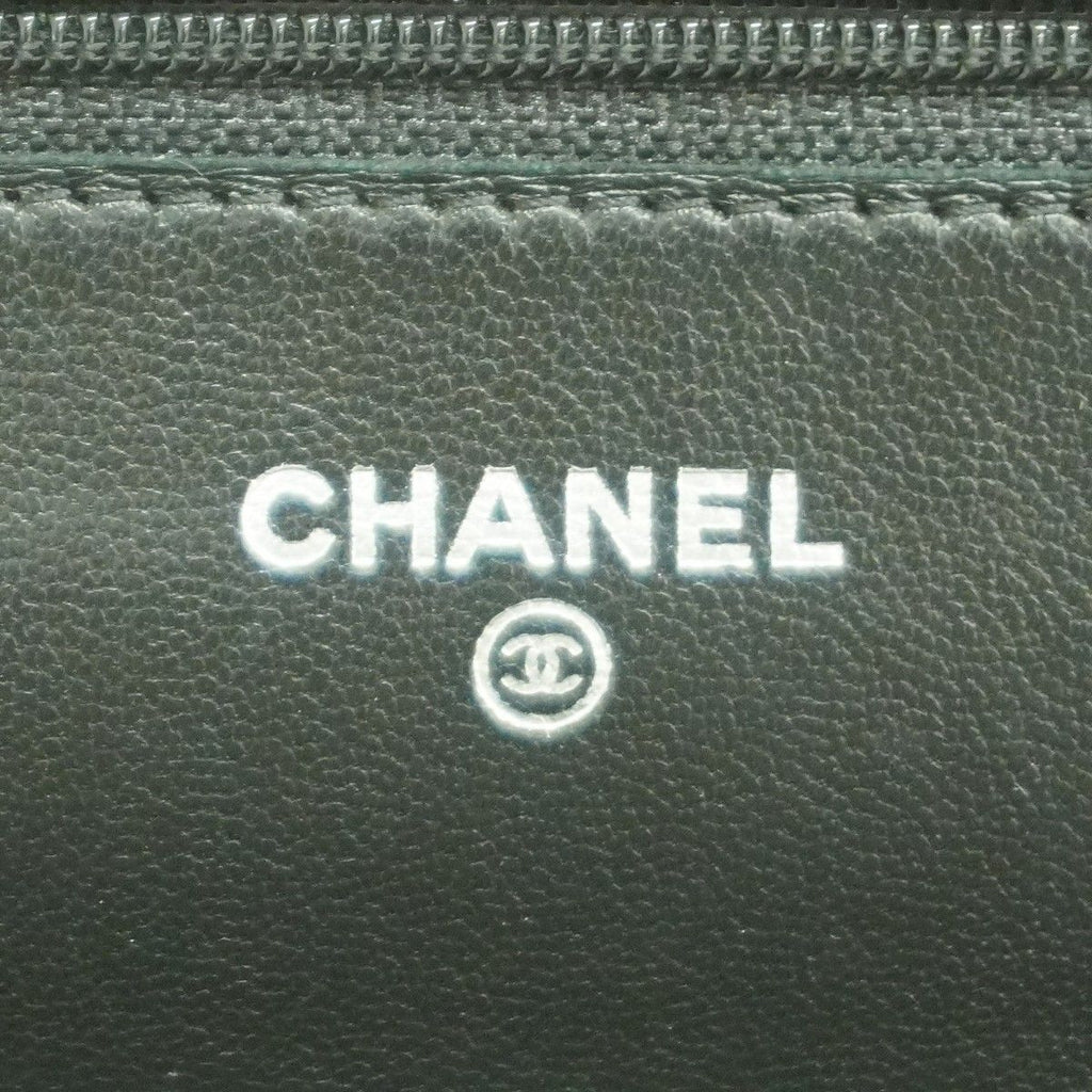 Chanel Shoulder Bag Camellia Lambskin Black Silver — view 5