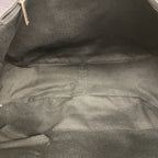 Chanel Chain Tote Quilted Caviar Leather Blue Gray Silver — view 4