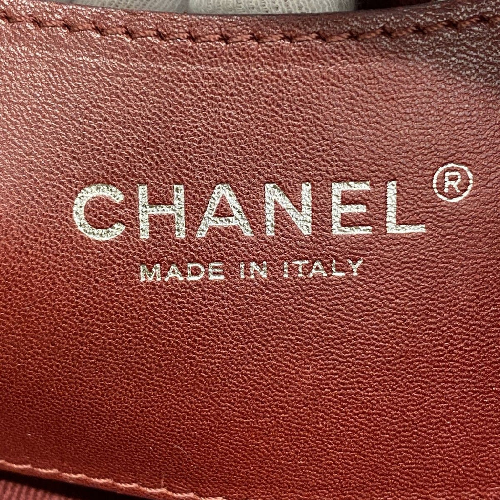 Chanel Shoulder Bag Quilted Caviar Leather Brown Silver — view 5