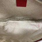 Gucci Waist Bag Leather Red Gold — view 4