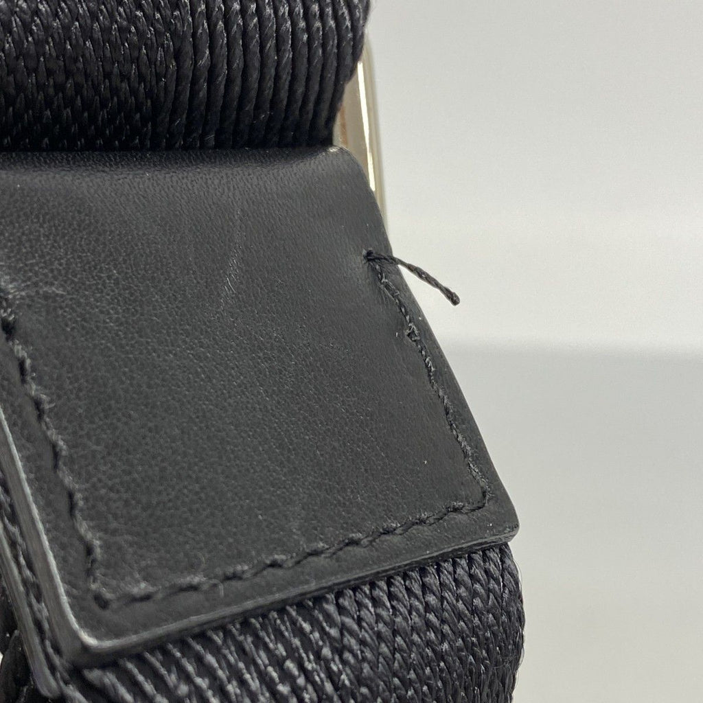 Chanel Shoulder Bag Nylon Black Silver — view 6