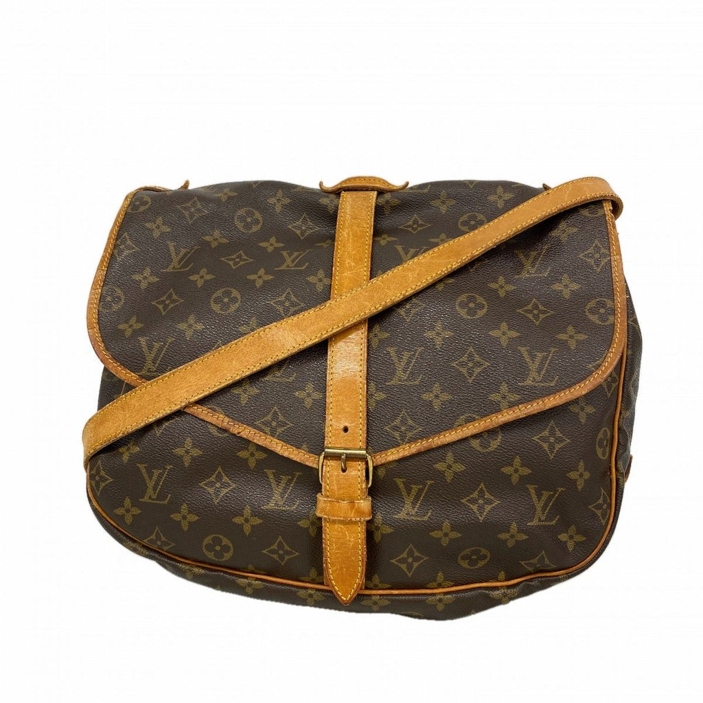 Louis Vuitton Shoulder Bag Monogram Saumur 30 Brown
