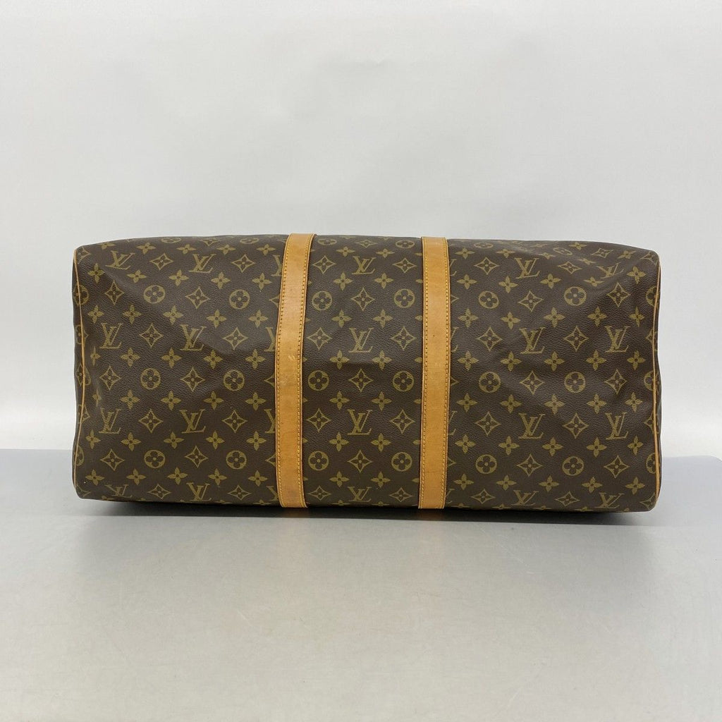 Louis Vuitton Boston Bag Monogram Keepall 55 Brown — view 3
