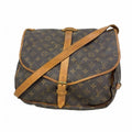 Louis Vuitton Shoulder Bag Monogram Saumur 35 Brown