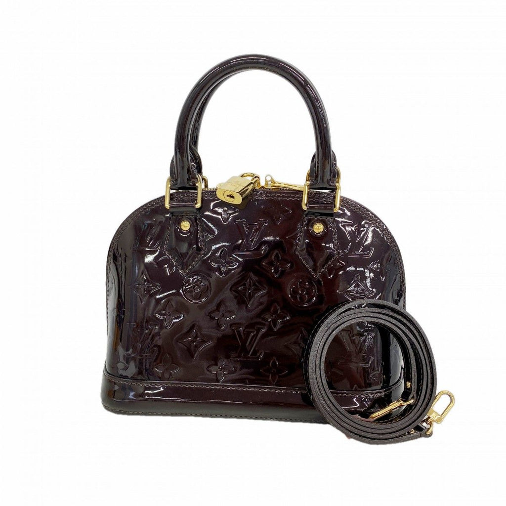 Louis Vuitton Handbag Vernis Alma BB Amarante 2-Way