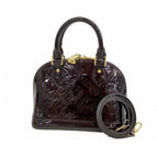 Louis Vuitton Handbag Vernis Alma BB Amarante 2-Way