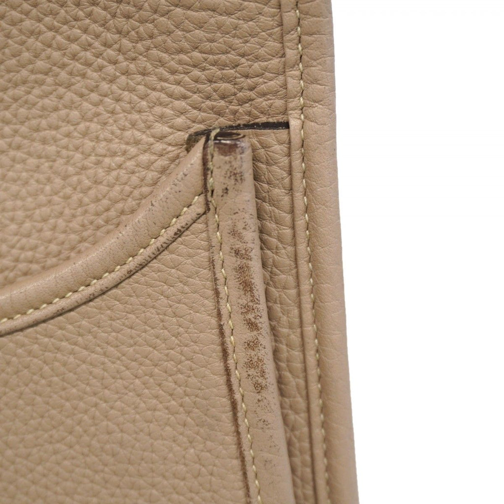 Hermes Shoulder Bag Taurillon Clemence Gray Silver — view 6