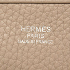 Hermes Shoulder Bag Taurillon Clemence Gray Silver — view 5