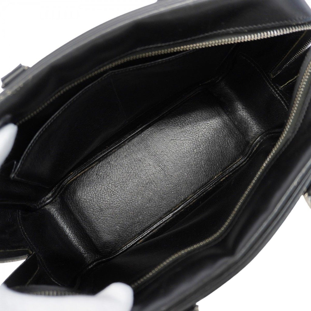 Hermes Handbag 28 Box Calf Black Silver — view 4