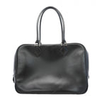 Hermes Handbag 28 Box Calf Black Silver