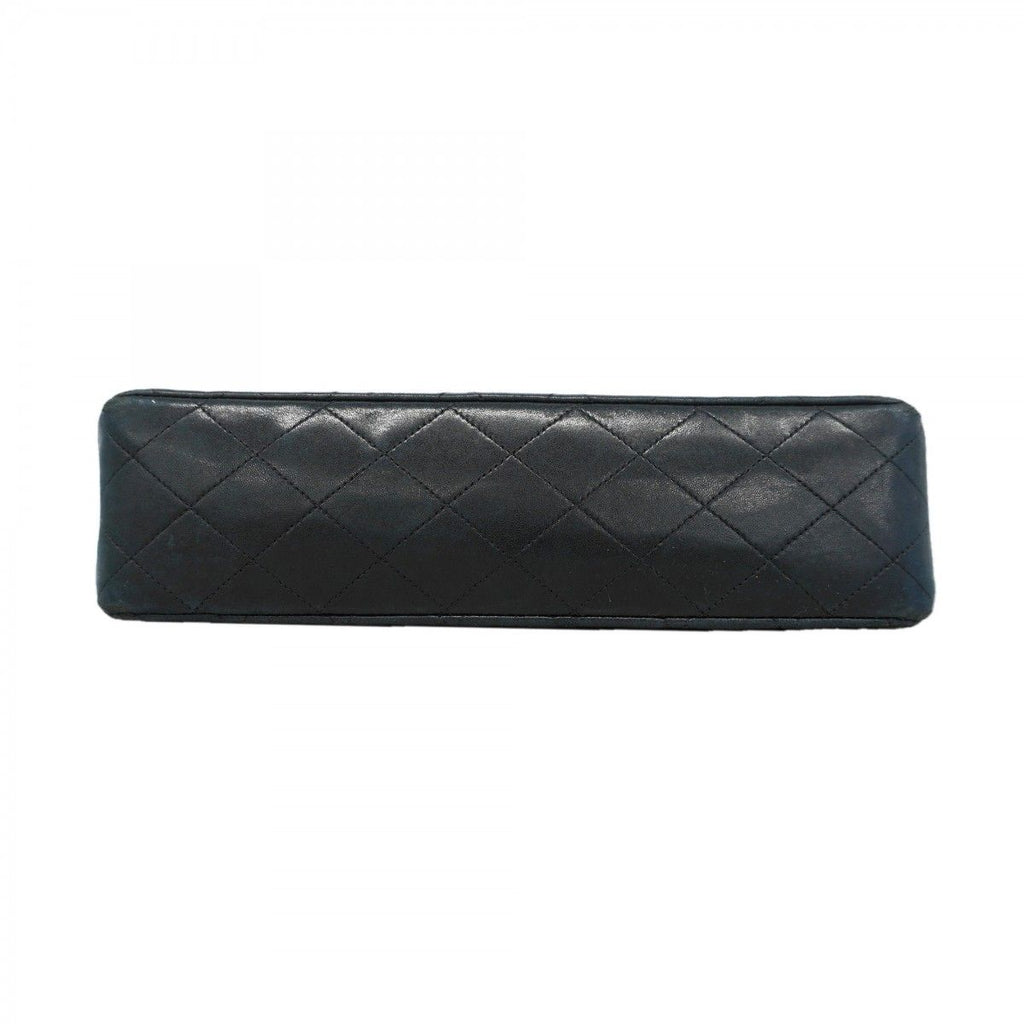 Chanel Shoulder Bag Quilted Lambskin Black Gold — view 3