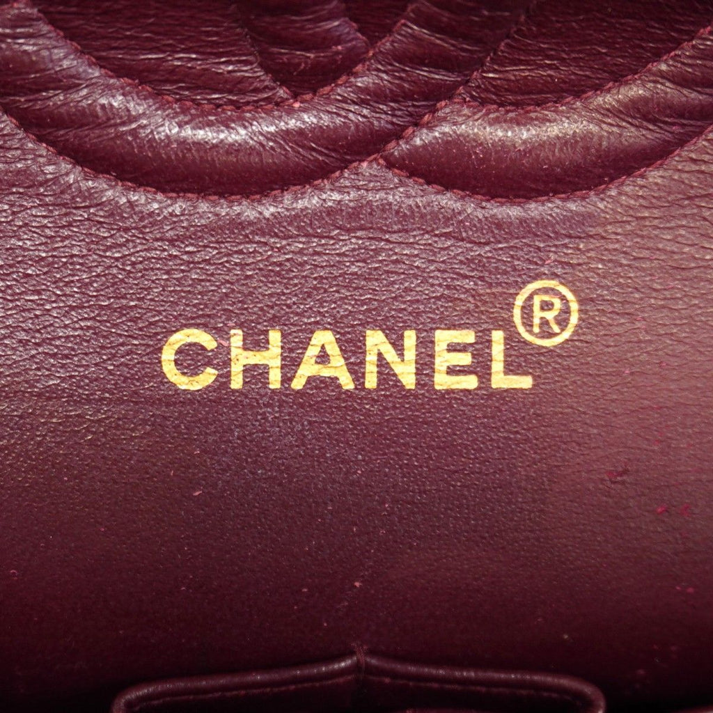 Chanel Shoulder Bag Quilted Lambskin Black Gold — view 5