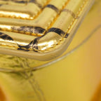 Chanel Shoulder Bag Boy Leather Gold — view 8