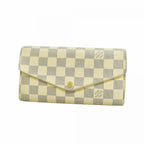 Louis Vuitton Wallet Damier Azur Portefeuille Sarah White